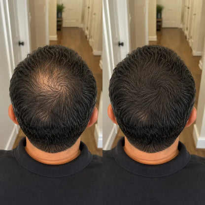 Apex Hair Men application demo — how to apply hair fibers in 10 seconds