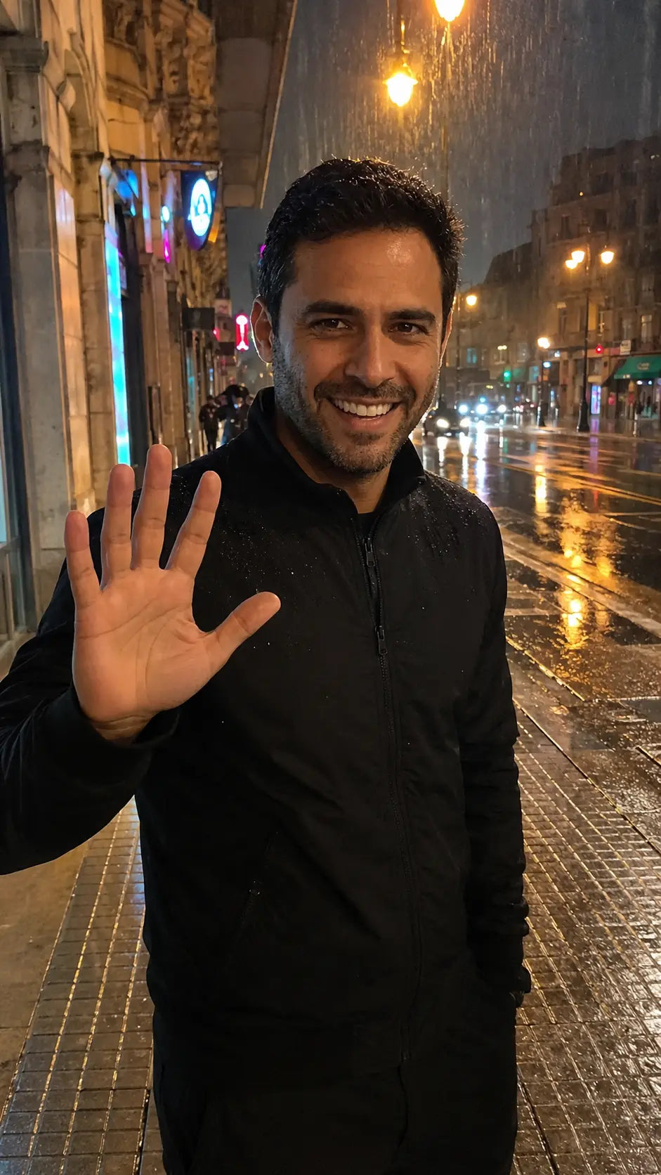 Mesmo na chuva, o cabelo continua no lugar.